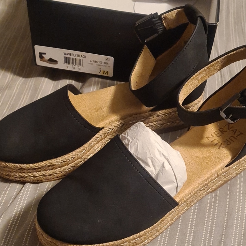 Naturalizer waverly espadrille platform size 7